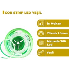 Zeyrise 5 Metre Cob Iç Mekan Şerit LED Yeşil