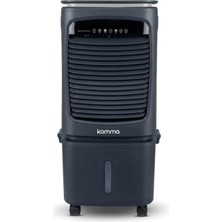 KAC100 100W 25L Evaporatif Hava Soğutucu, Dokunmatik Panel ve Uzaktan Kumanda Ile, Tekerlekli Taş�