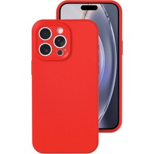 Kmrsfres Newface  Iphone 16 Pro Kılıf Nano Içi Kadife Silikon - Kırmızı