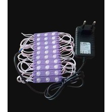 Iled Mor Üçlü Modül LED Adaptör Dahil