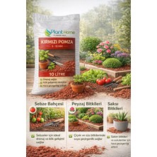 Plant Home Power Mix Kırmızı Pomza 10 Litre (5-15 Mm) – Bitki Toprağı Drenaj Taşı | Saksı, Peyzaj ve Bahçe Kullanımı |