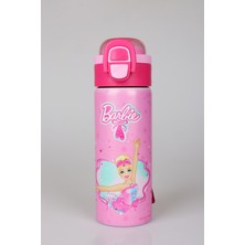 x Dekomus Lisanslı Barbie Ballerina Magic Collection 600 ml Çift Fonksiyon Kapaklı Çelik Matara