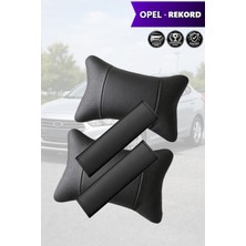 Automod Opel Rekord Uyumlu Set 2şer Adet Koltuk Yastık Lüks Deri Kemer Kılıfı