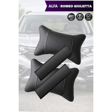 Automod Alfa Romeo Giulietta Uyumlu Kemer Kılıfı Koltuk Yastık 2şer Adet Lüks Deri Set