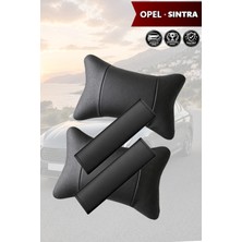 Automod Opel Sintra Uyumlu Kemer Kılıfı Lüks Deri 2şer Adet Set Koltuk Yastık
