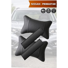 Automod Nissan Primastar Uyumlu Lüks Deri Kemer Kılıfı Koltuk Yastık Set 2şer Adet