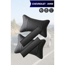 Automod Chevrolet Aveo Uyumlu Kemer Kılıfı Koltuk Yastık Lüks Deri Set 2şer Adet