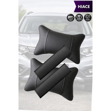 Automod Hiace Uyumlu Kemer Kılıfı Lüks Deri Koltuk Yastık 2şer Adet Set