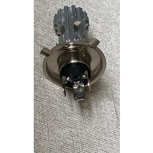 Sentinel Alüminyum Soğutmalı H4 LED Far Ampulü Motosiklet Uyumlu Şimşek Etkili Çift Cob LED (9-85V)