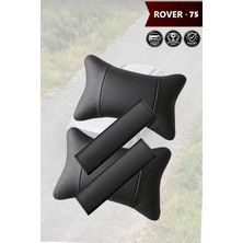 Automod Rover 75 Uyumlu 2şer Adet Kemer Kılıfı Lüks Deri Set Koltuk Yastık