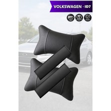 Automod Volkswagen Id7 Uyumlu Kemer Kılıfı Lüks Deri Set 2şer Adet Koltuk Yastık
