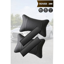 Automod Rover 200 Uyumlu Koltuk Yastık 2şer Adet Kemer Kılıfı Set Lüks Deri
