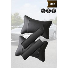 Automod Mr2 Uyumlu Set Lüks Deri Kemer Kılıfı 2şer Adet Koltuk Yastık