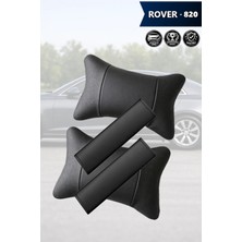Automod Rover 820 Uyumlu 2şer Adet Kemer Kılıfı Koltuk Yastık Set Lüks Deri