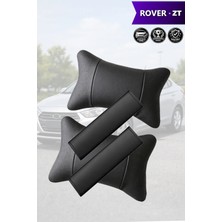 Automod Rover Zt Uyumlu Lüks Deri Koltuk Yastık 2şer Adet Kemer Kılıfı Set