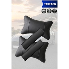 Automod Tarraco Uyumlu Kemer Kılıfı Lüks Deri 2şer Adet Koltuk Yastık Set