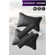 Automod Chevrolet Voyager Uyumlu Kemer Kılıfı Koltuk Yastık 2şer Adet Lüks Deri Set