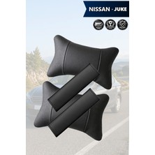 Automod Nissan Juke Uyumlu 2şer Adet Kemer Kılıfı Set Lüks Deri Koltuk Yastık