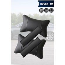 Automod Rover 114 Uyumlu Lüks Deri 2şer Adet Set Kemer Kılıfı Koltuk Yastık