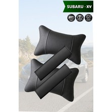 Automod Subaru Xv Uyumlu Koltuk Yastık Lüks Deri Set Kemer Kılıfı 2şer Adet