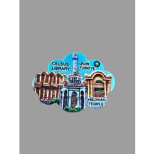Mundy Izmir Temalı Polyester Magnet. 9,5 cm x 7,5cm