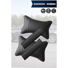 Automod Daewoo Nubira Uyumlu Kemer Kılıfı Koltuk Yastık 2şer Adet Lüks Deri Set