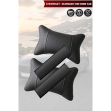 Automod Chevrolet Silverado 1500 Crew Cab Uyumlu Set Kemer Kılıfı Koltuk Yastık 2şer Adet Lüks Deri