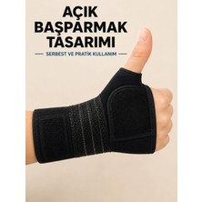 Mey İthalat Avuç Içi Destekli El Bilekliği Metal Destekli Ayarlanabilir Bilek Ateli