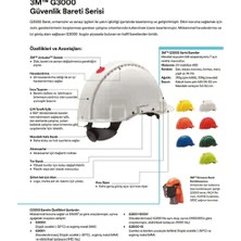 3m ™ G3000 Beyaz Baret Uv Dengeli Abs Malzeme ile Standart Beden Güvenlik Kaskı