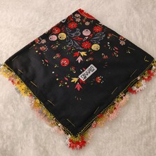 Hoaryage Reyhan El Emeği Iğne Oyası Yazma , Fular ,yemeni, Mevlit Örtüsü , Baş Örtüsü 4 Kenarı Oyalı %100 Pamuk 100*100CM