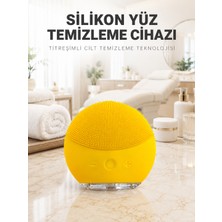Senson Elektrikli Silikon Yüz Temizleme Fırçası Şarjlı Ayarlanabilir Titreşimli Cilt Bakımı - Lisinya