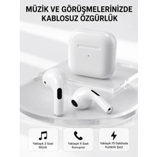 Motto Ticaret Bluetooth 5.3 Tws Kablosuz Kulak Içi Kulaklık 25 Metre Menzil Şarj Kutulu