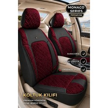 Trobus Dacia Dokker 2016-2021 Uyumlu Monaco Serisi Deri Bordo Oto Koltuk Kılıfı