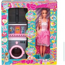 Sepetly 2'si 1 Arada Eğitici Ev & Banyo Oyun Seti - Çamaşır Makinesi, Duşakabin ve Bebekler