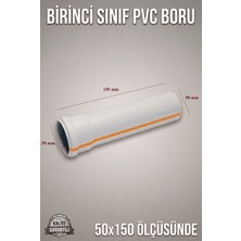 Primeaks Fırat Pvc Dubleks Boru 50 mm x 150 mm Pvc Tesisat Borusu