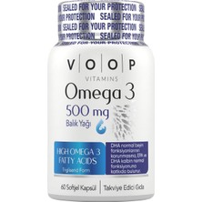 Omega 3 Balık Yağı | Yüksek Epa & Dha - 500 Mg 60 Kapsül