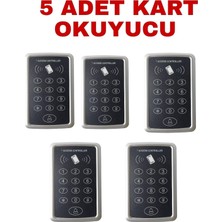 SR-204 Mf Mifare Kartlı ve Şifreli Geçiş Sistemi Rfıd Kart Okuyucu 13.56 Mhz 5 Adet