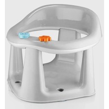 Bebek Banyo Oturağı - Vakum Tabanlı Bebek Mama Oturağı Gri