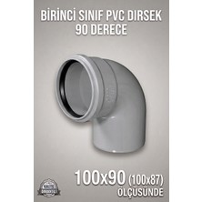 Primeaks Fırat Pvc Kapalı Dirsek 110 mm 87° Pvc Boru Dirseği