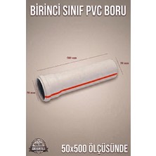 Primeaks Fırat Pvc Dubleks Boru 50 mm x 500 mm Pvc Tesisat Borusu