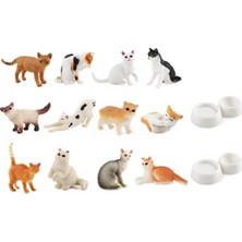 NW NessiWorld KZ956-031F Kedi Arkdş.figür Set Kutulu 6pcs 2m-Tül
