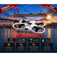 Rose Teknoloji L88 Hd Kamera Ledli 360 Dönebilen Oprik Akış Sabitleme ve Başsız Modlu Hobi Eğlence Drone