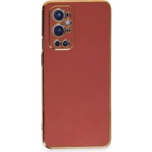 Adalı Store One Plus 9 Pro Kılıf Volet Silikon - Kırmızı