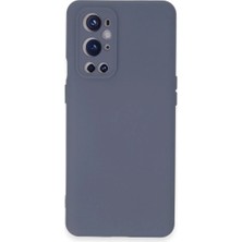 Adalı Store One Plus 9 Pro Kılıf Nano Içi Kadife Silikon - Gri
