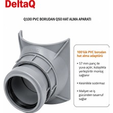 Armoni Deltaq Pvc Boru Çatal Bağlantı Aparatı-Hat Açma Aparatı 100 Den 50 Ye - Tesisat Çatal Aparatı