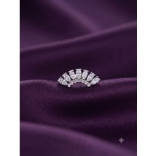 Imperial Crown - Zirkon Taşlı Tragus Helix Lobe Conch Rook Cerrahi Çelik Piercing