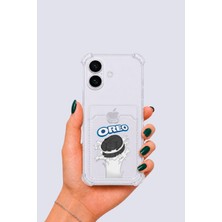 Cm Store iPhone 16 Kartlıklı Oreo Desenli Kılıf