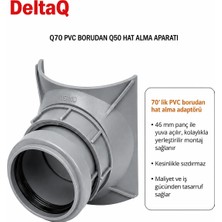 Armoni Deltaq Pvc Boru Çatal Bağlantı Aparatı-Hat Açma Aparatı 70 Den 50 Ye - Tesisat Çatal Aparatı