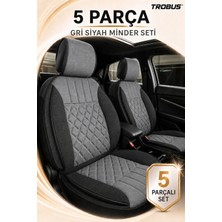 Trobus Land Rover Freelander 2005-2010 Uyumlu Gri Siyah Nergis Serisi Ortopedik Tay Tüyü 2+1 Ticari