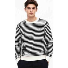Lacoste Bisiklet Yaka Çizgili Regular Fit Ekru